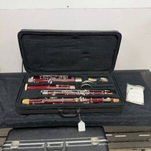 Used Muslady Professional Bassoon C Key Maple Wood Body Cupronickel Silver-plated Keys Just Serviced Two Bocals Extras