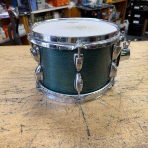 Used Eames North American Birch 10x6.5" Rack Tom Drum with Yamaha Hardware Aquamarine Made in USA
