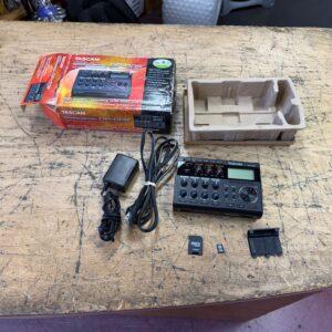 Used TASCAM DP-006 6-Track Digital Pocketstudio Portable Multitrack Recorder with Original Box AC Adapter