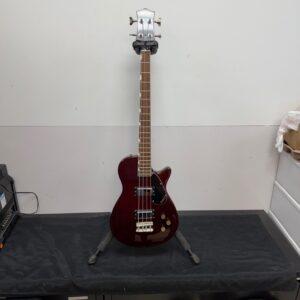 Used Gretsch Guitars Streamliner Jet Club Bass Single-Cut Short-Scale Electric Bass Guitar Walnut Stain