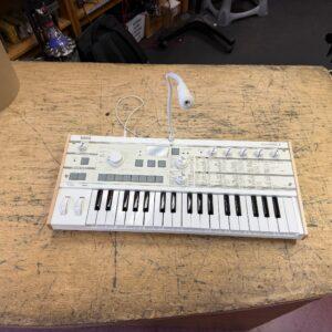 Used Korg microKORG S MK-1S Synthesizer Keyboard and Vocoder with Built-in Speakers and Microphone