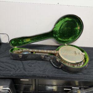 Vintage Gretsch Broadkaster Neck with Orchestrella Body 4-String Tenor Banjo with Resonator and Case