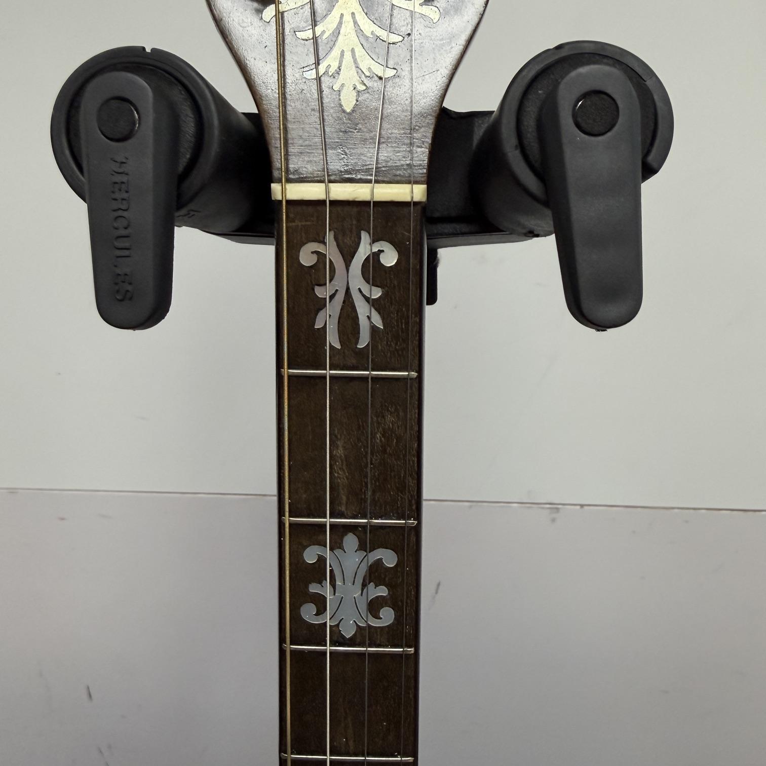 Vintage Gretsch Broadkaster Neck with Orchestrella Body 4-String Tenor Banjo with Resonator and Case - Image 5