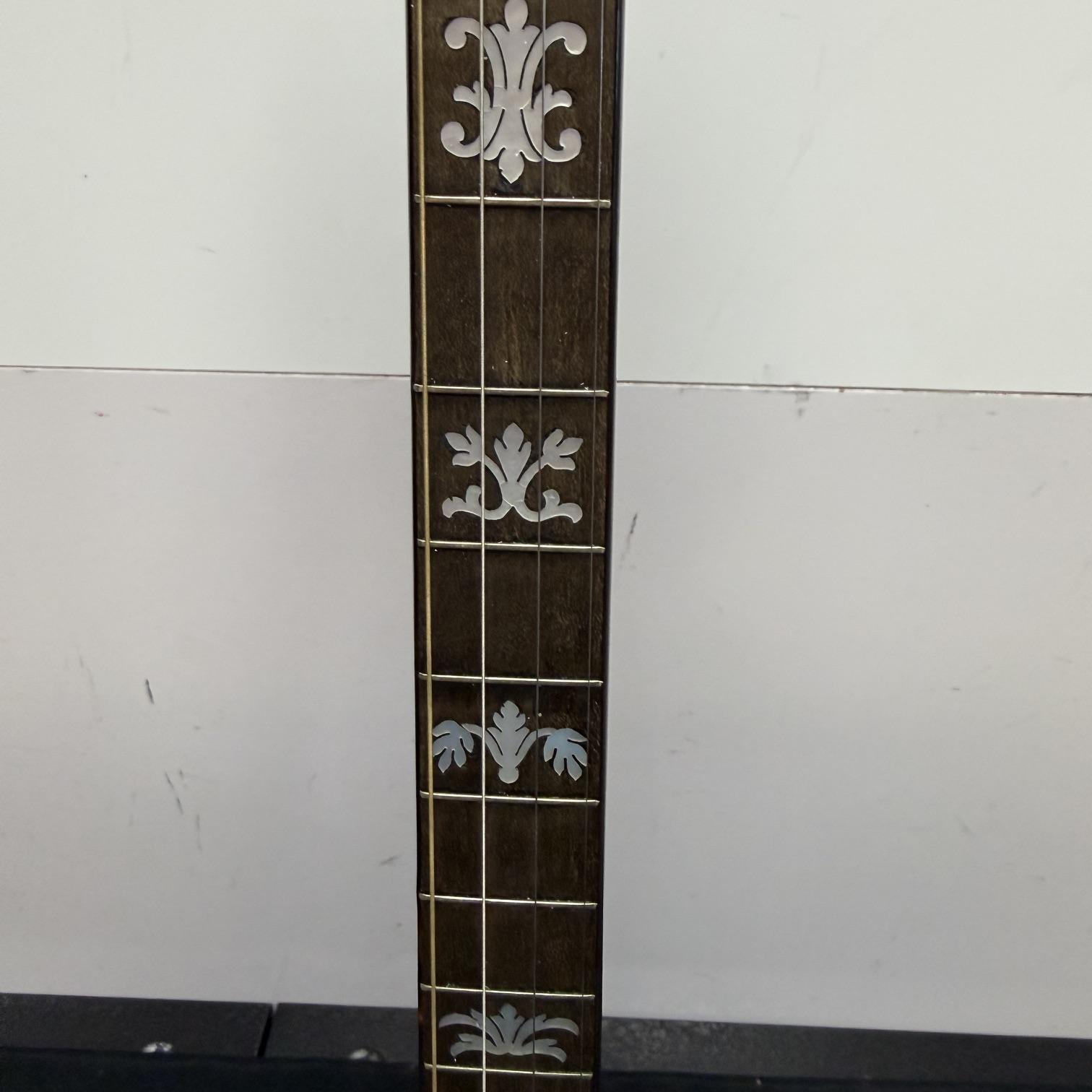 Vintage Gretsch Broadkaster Neck with Orchestrella Body 4-String Tenor Banjo with Resonator and Case - Image 6