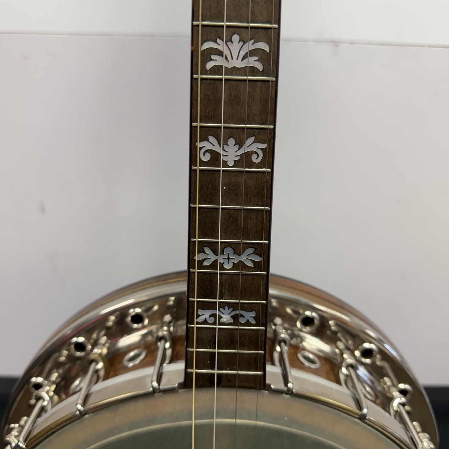 Vintage Gretsch Broadkaster Neck with Orchestrella Body 4-String Tenor Banjo with Resonator and Case - Image 7