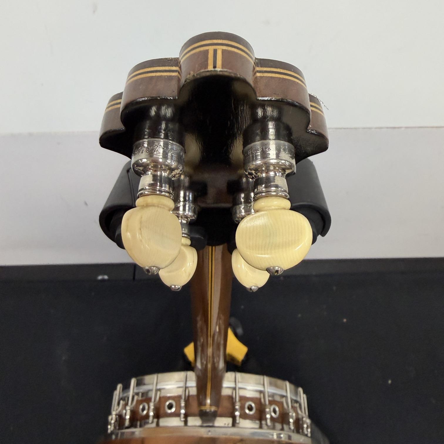 Vintage Gretsch Broadkaster Neck with Orchestrella Body 4-String Tenor Banjo with Resonator and Case - Image 16