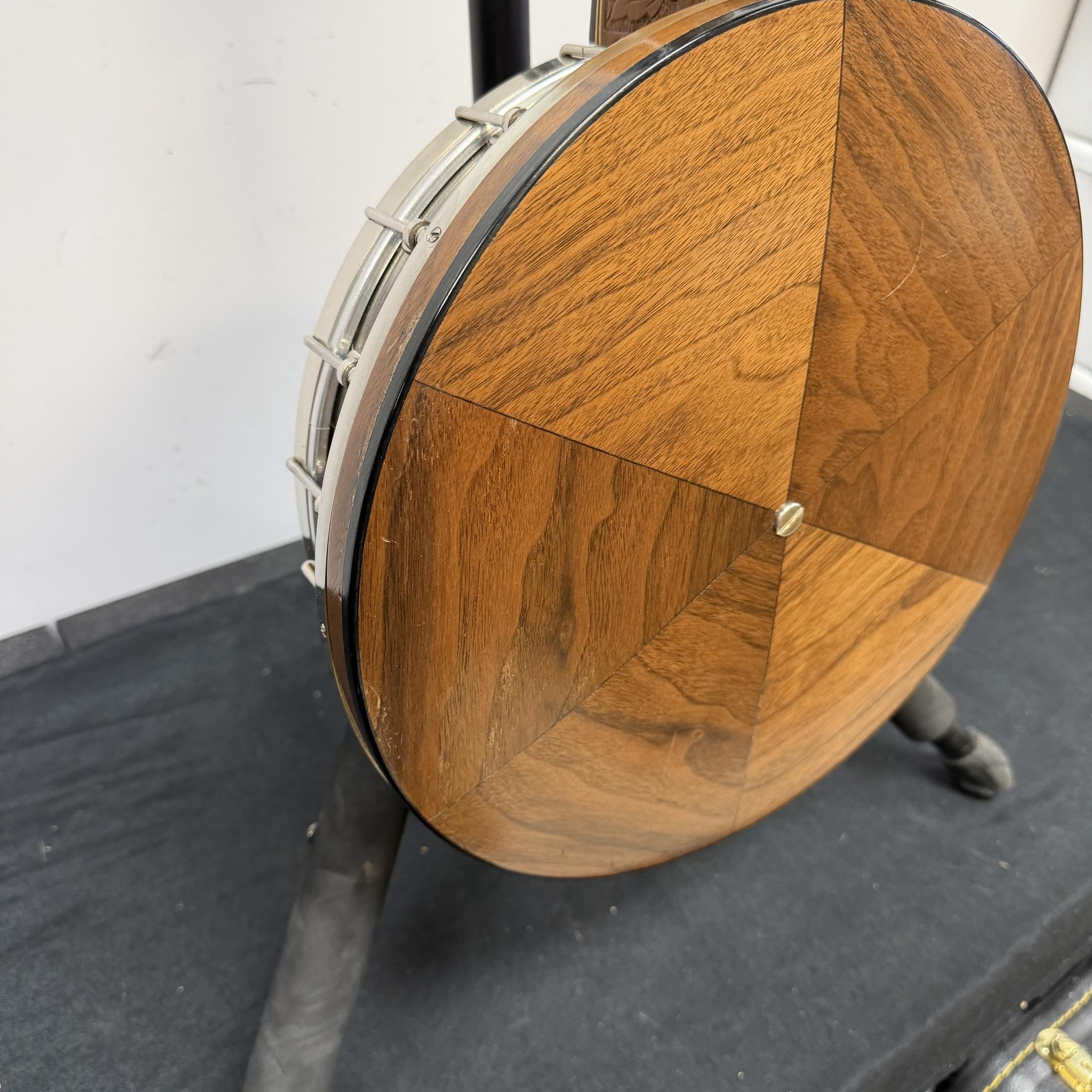 Vintage Gretsch Broadkaster Neck with Orchestrella Body 4-String Tenor Banjo with Resonator and Case - Image 23