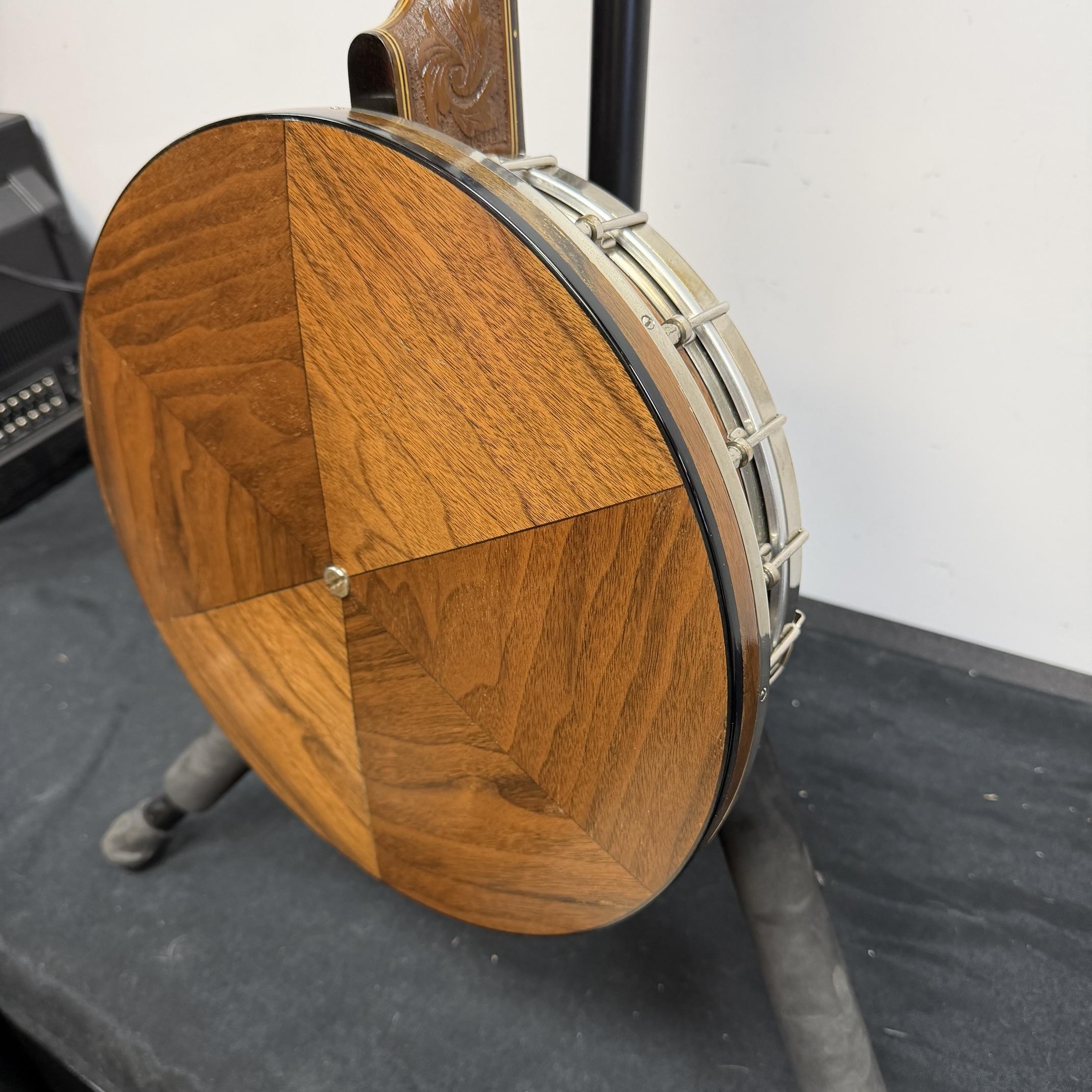 Vintage Gretsch Broadkaster Neck with Orchestrella Body 4-String Tenor Banjo with Resonator and Case - Image 24