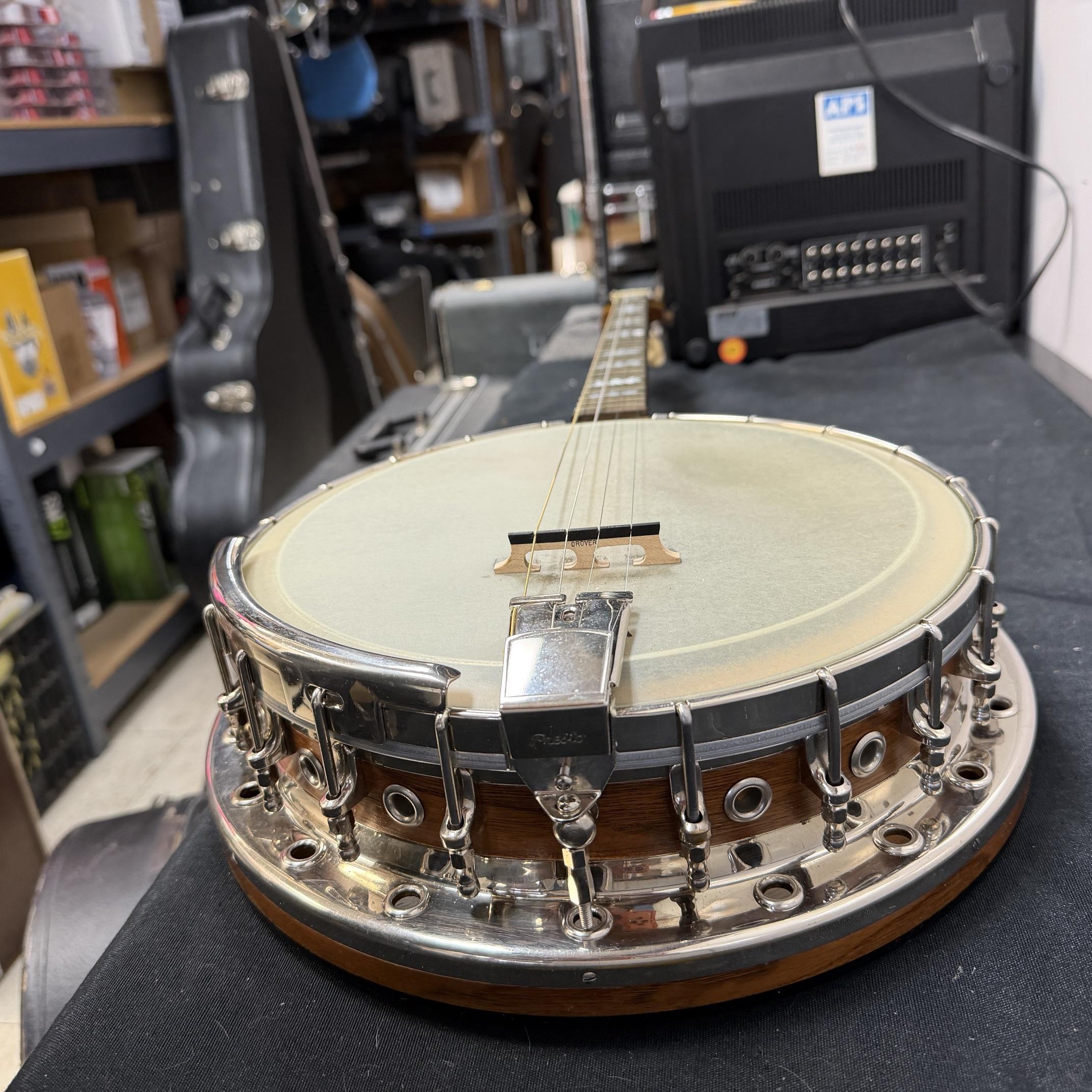Vintage Gretsch Broadkaster Neck with Orchestrella Body 4-String Tenor Banjo with Resonator and Case - Image 25