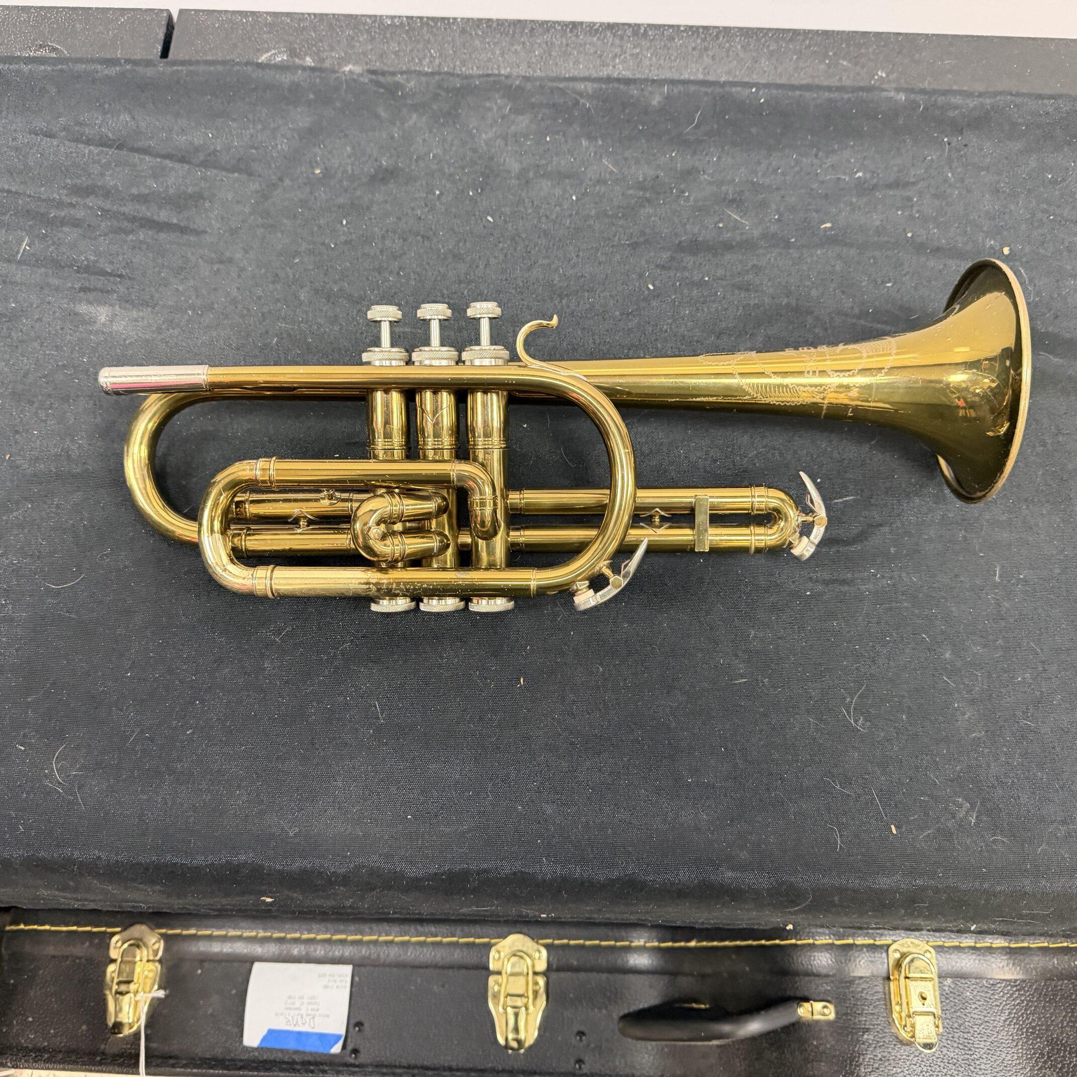 Vintage 1954 EK Blessing Standard Bb Cornet with Case Just Serviced Besson 5 Star Mouthpiece - Image 2
