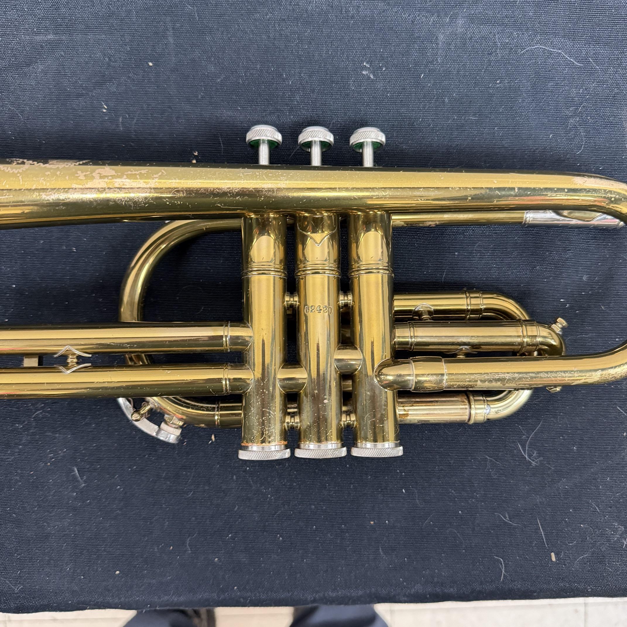 Vintage 1954 EK Blessing Standard Bb Cornet with Case Just Serviced Besson 5 Star Mouthpiece - Image 11