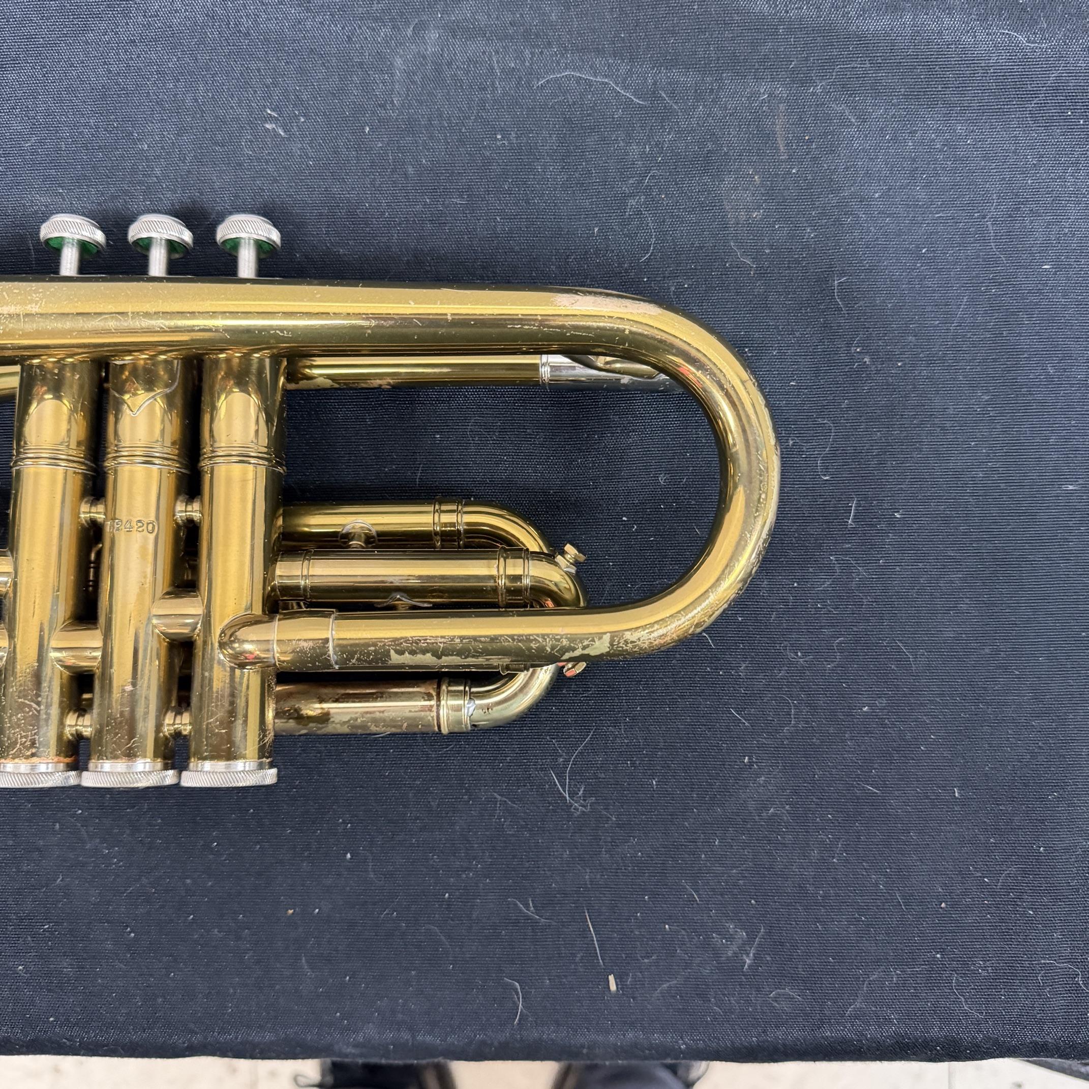 Vintage 1954 EK Blessing Standard Bb Cornet with Case Just Serviced Besson 5 Star Mouthpiece - Image 12