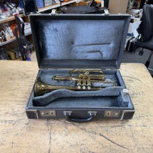 Vintage King Cleveland Superior Bb Cornet with Original Case and Mouthpiece Just Serviced Late 1960's