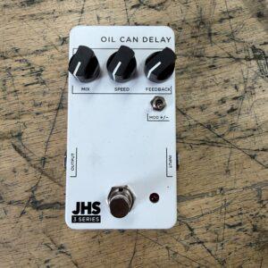 Used JHS Pedals 3 Series Oil Can Delay Guitar Pedal White