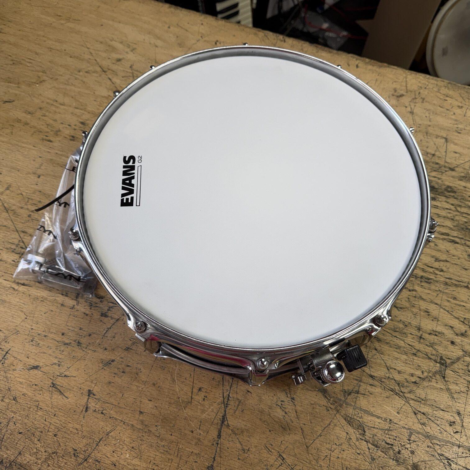 Vintage 1967 Ludwig 14"x5" Chrome over Brass Snare Drum Keystone Badge No. 400? Supraphonic? - Image 9