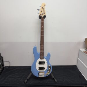 Used Sterling by Music Man SUB Series StingRay RAY4 HH Active Electric Bass Guitar Toluca Lake Blue