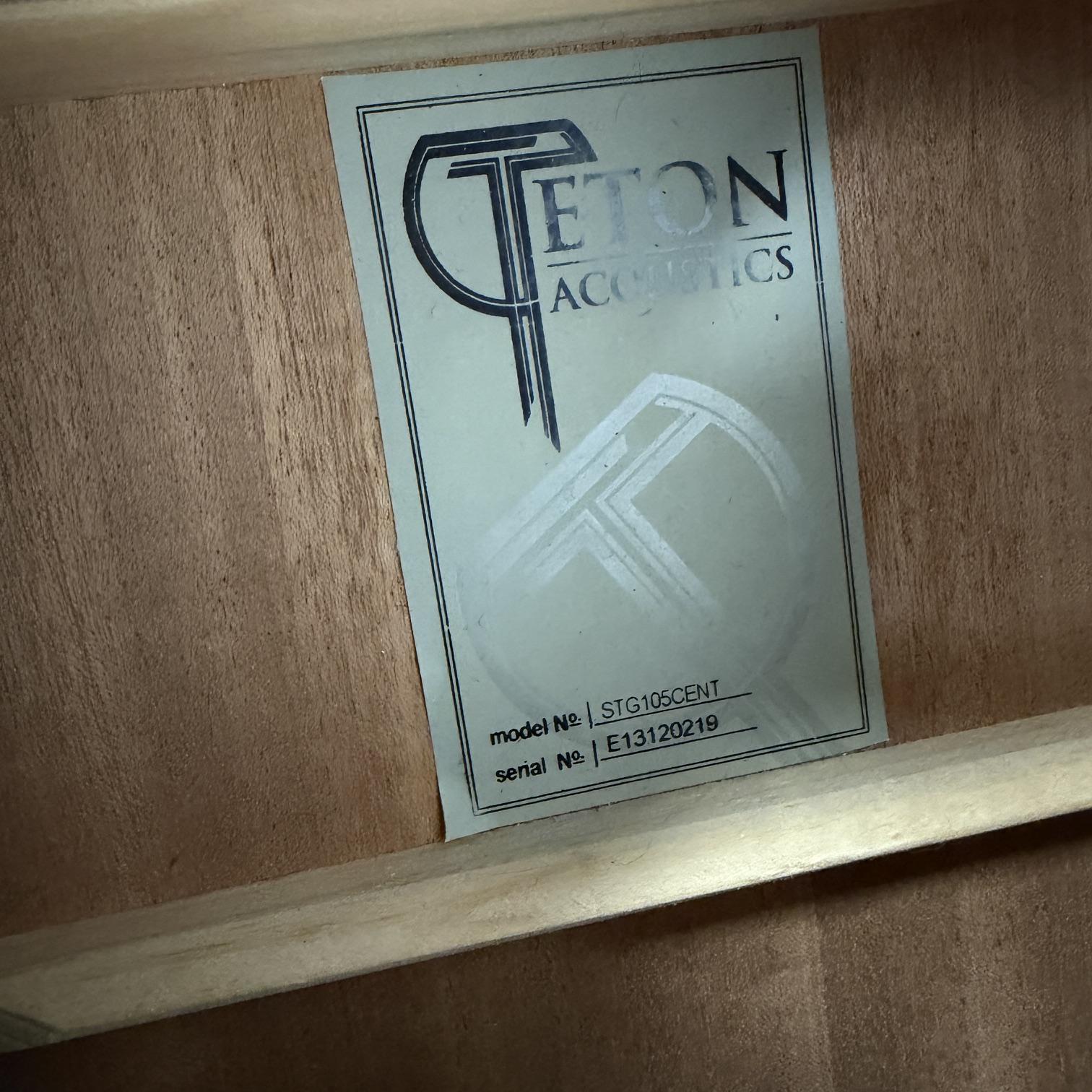 Used Teton STG105CENT 105 Series Grand Concert Acoustic Electric Guitar with Case - Image 29