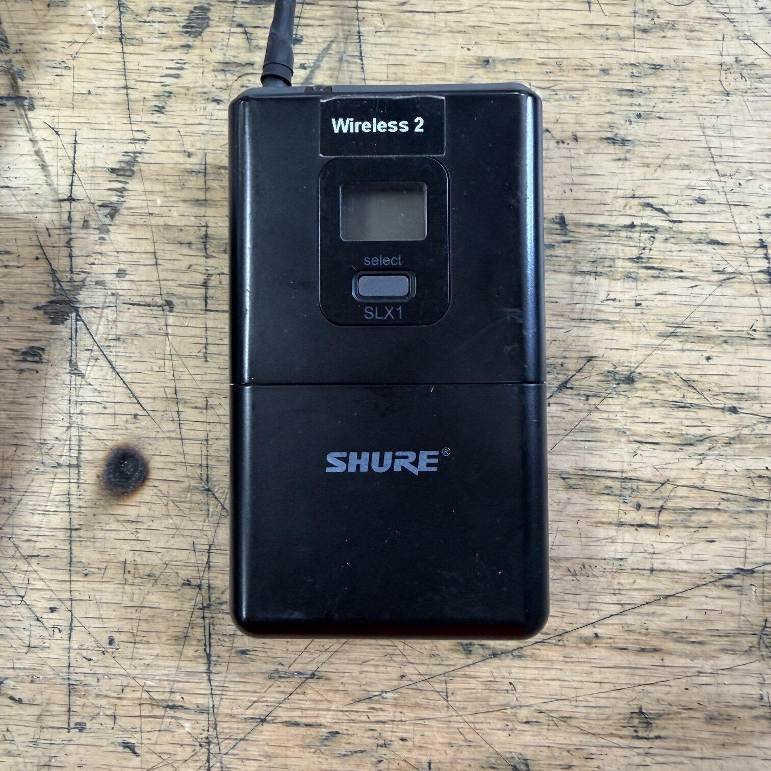 Used Shure SLX4 H19 Freq: 542Mhz-572Mhz Wireless Microphone System with SLX1 Body Pack - Image 9