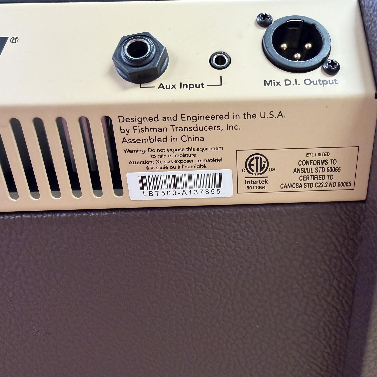 Used Fishman Loudbox Mini PRO-LBX-500 BT 60-watt 1 x 6.5-inch Acoustic Guitar Amp Amplifier - Image 10