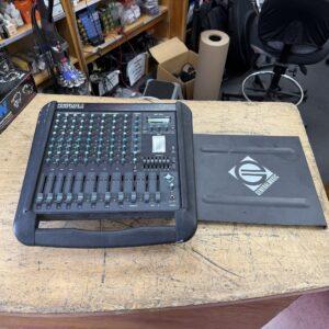 Used General Music PowerCase 12 Powered Amplifier Mixer 12-Channel with Cover