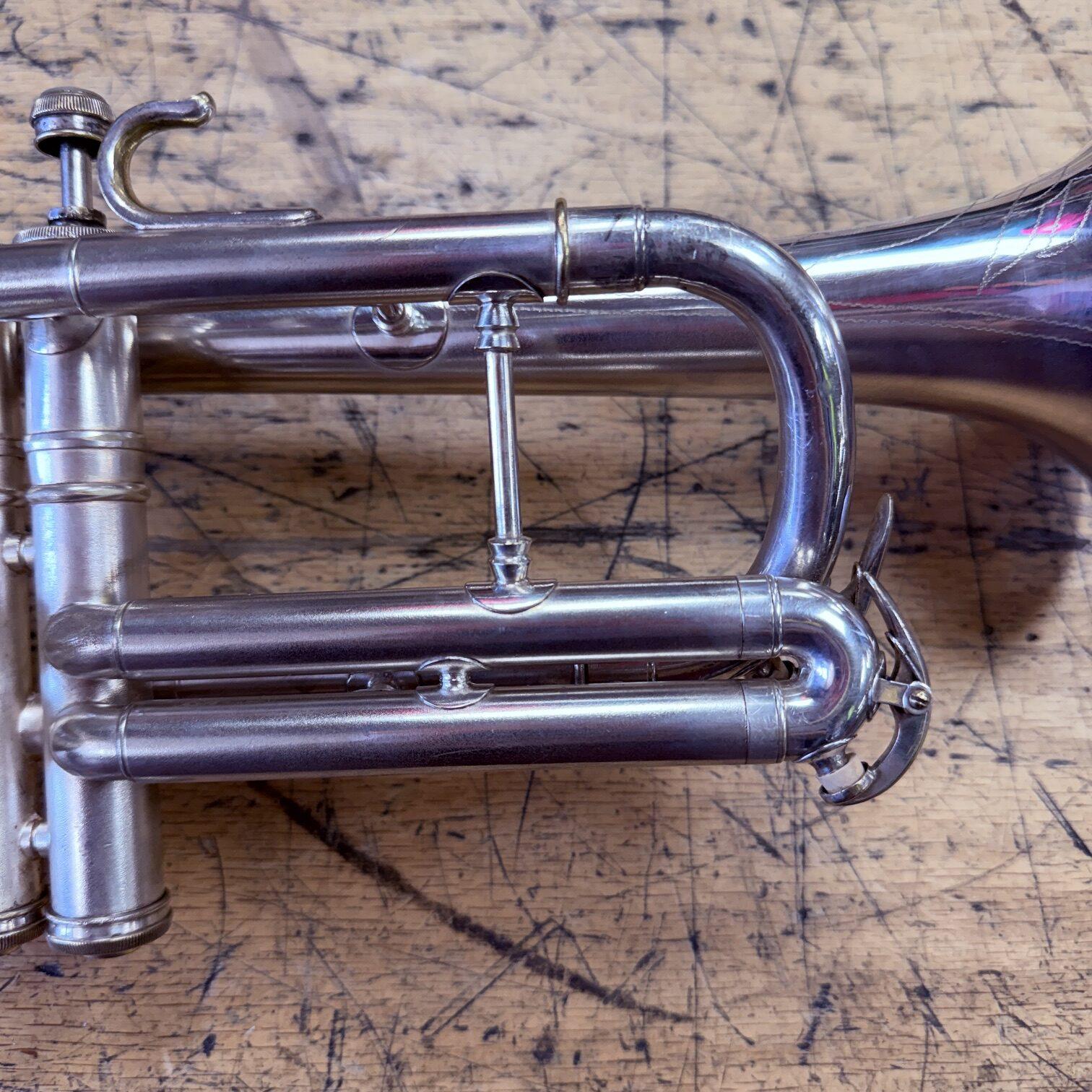 Vintage 1940 Conn Victor 80A Silver Bb Cornet with Case Just Serviced New Pro Tec Case - Image 6