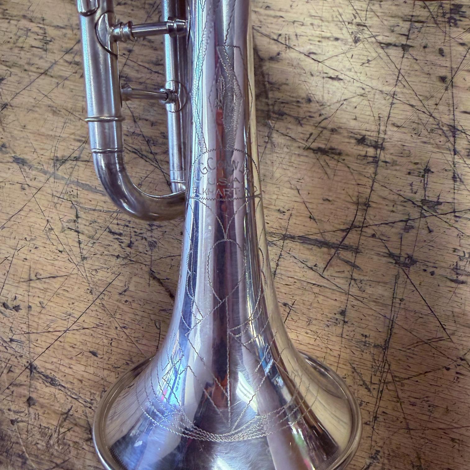 Vintage 1940 Conn Victor 80A Silver Bb Cornet with Case Just Serviced New Pro Tec Case - Image 9