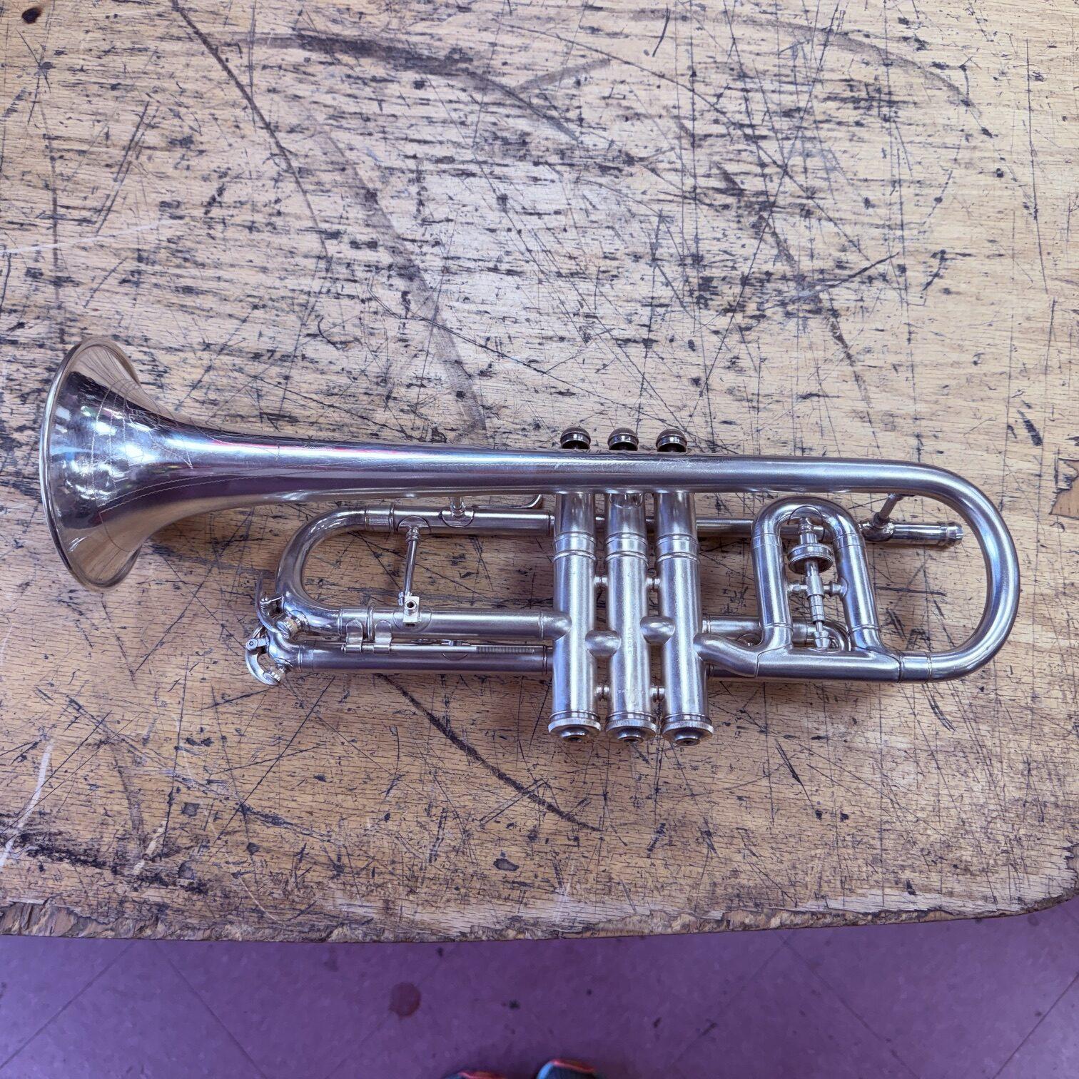 Vintage 1940 Conn Victor 80A Silver Bb Cornet with Case Just Serviced New Pro Tec Case - Image 10