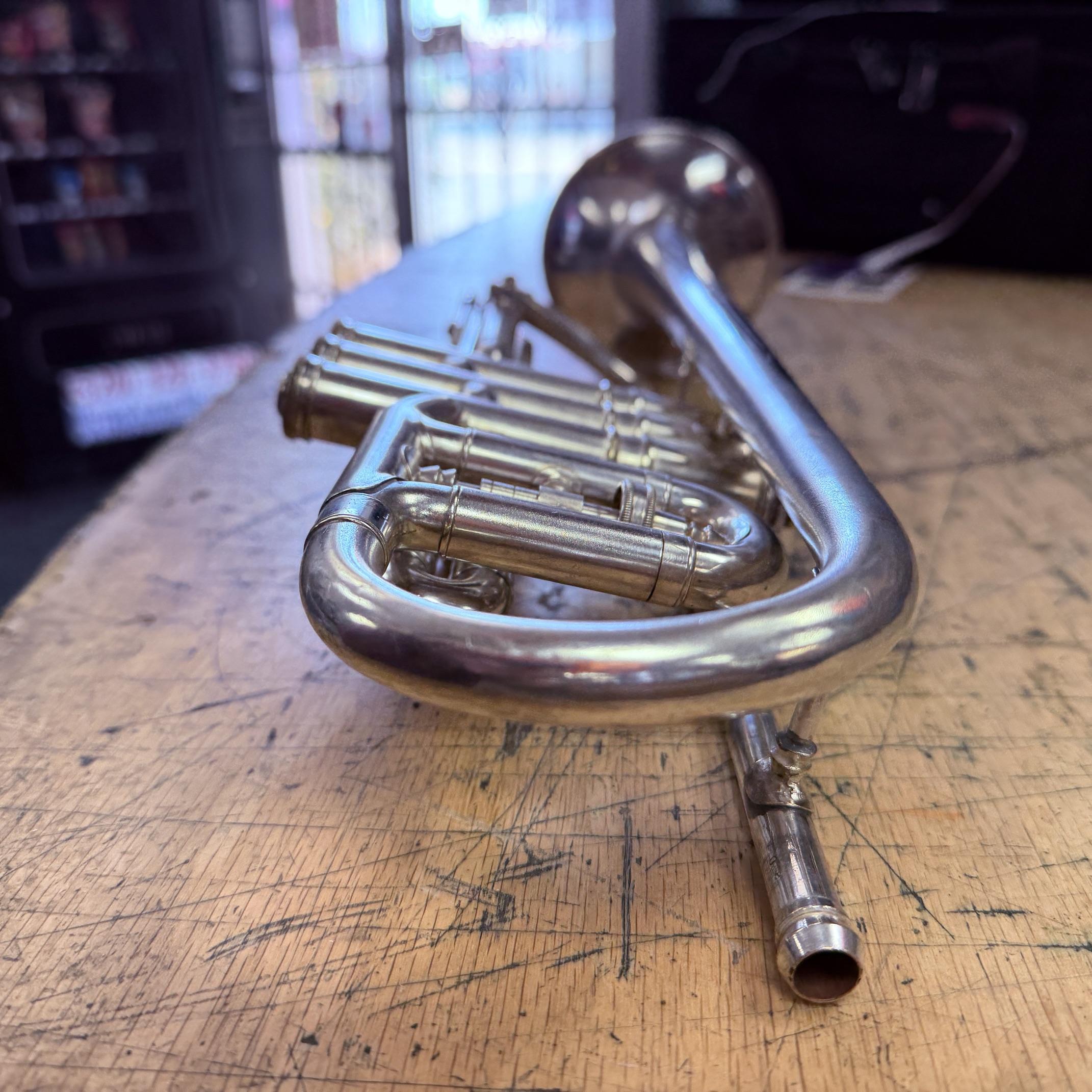 Vintage 1940 Conn Victor 80A Silver Bb Cornet with Case Just Serviced New Pro Tec Case - Image 14