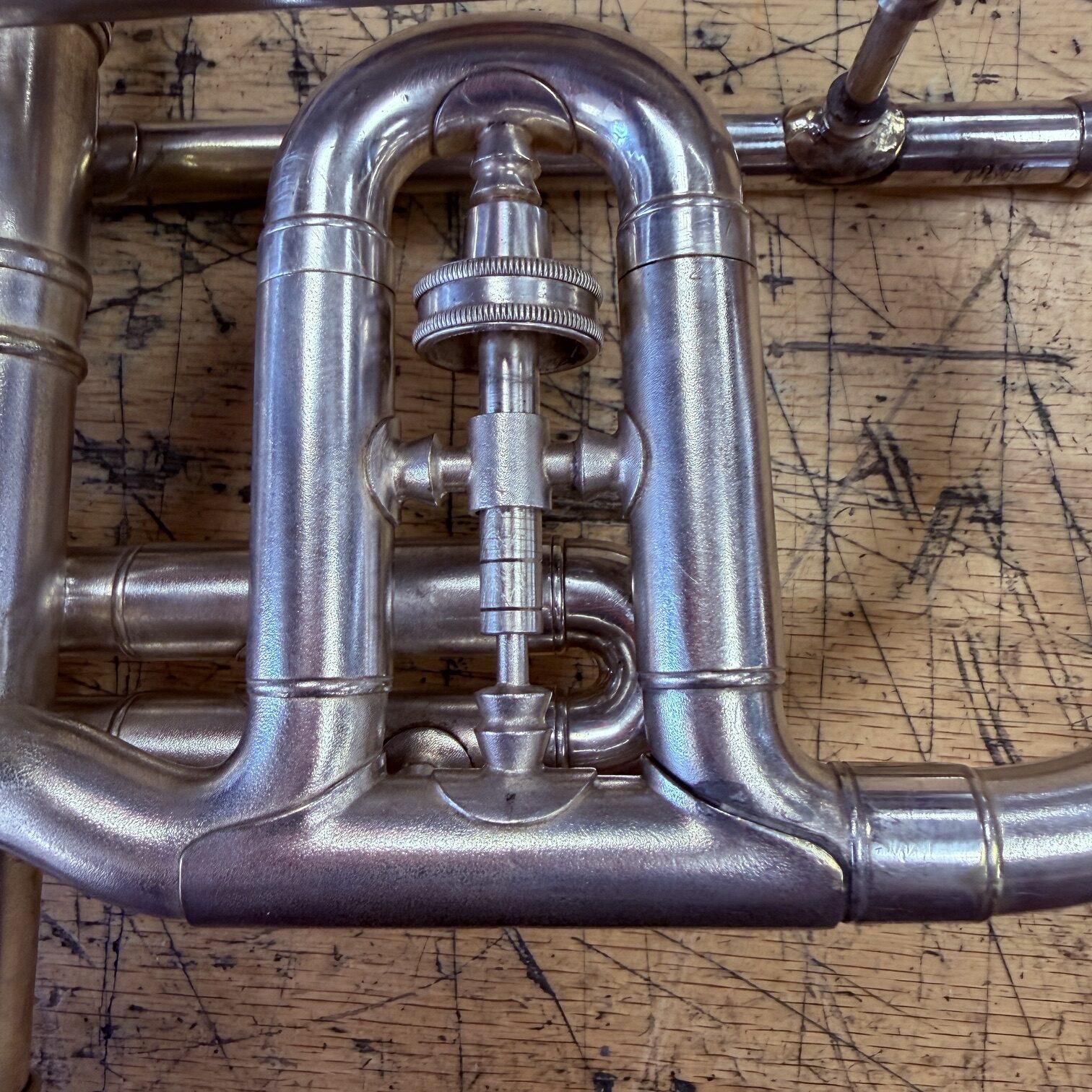 Vintage 1940 Conn Victor 80A Silver Bb Cornet with Case Just Serviced New Pro Tec Case - Image 16