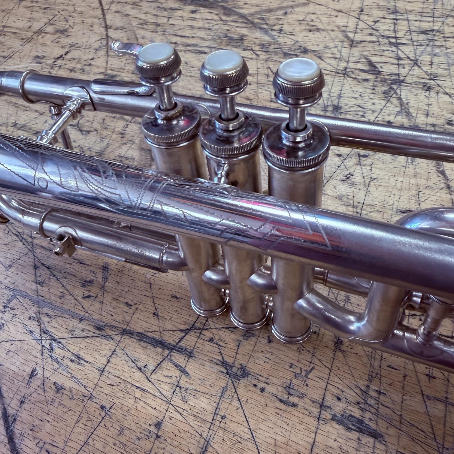 Vintage 1940 Conn Victor 80A Silver Bb Cornet with Case Just Serviced New Pro Tec Case - Image 17