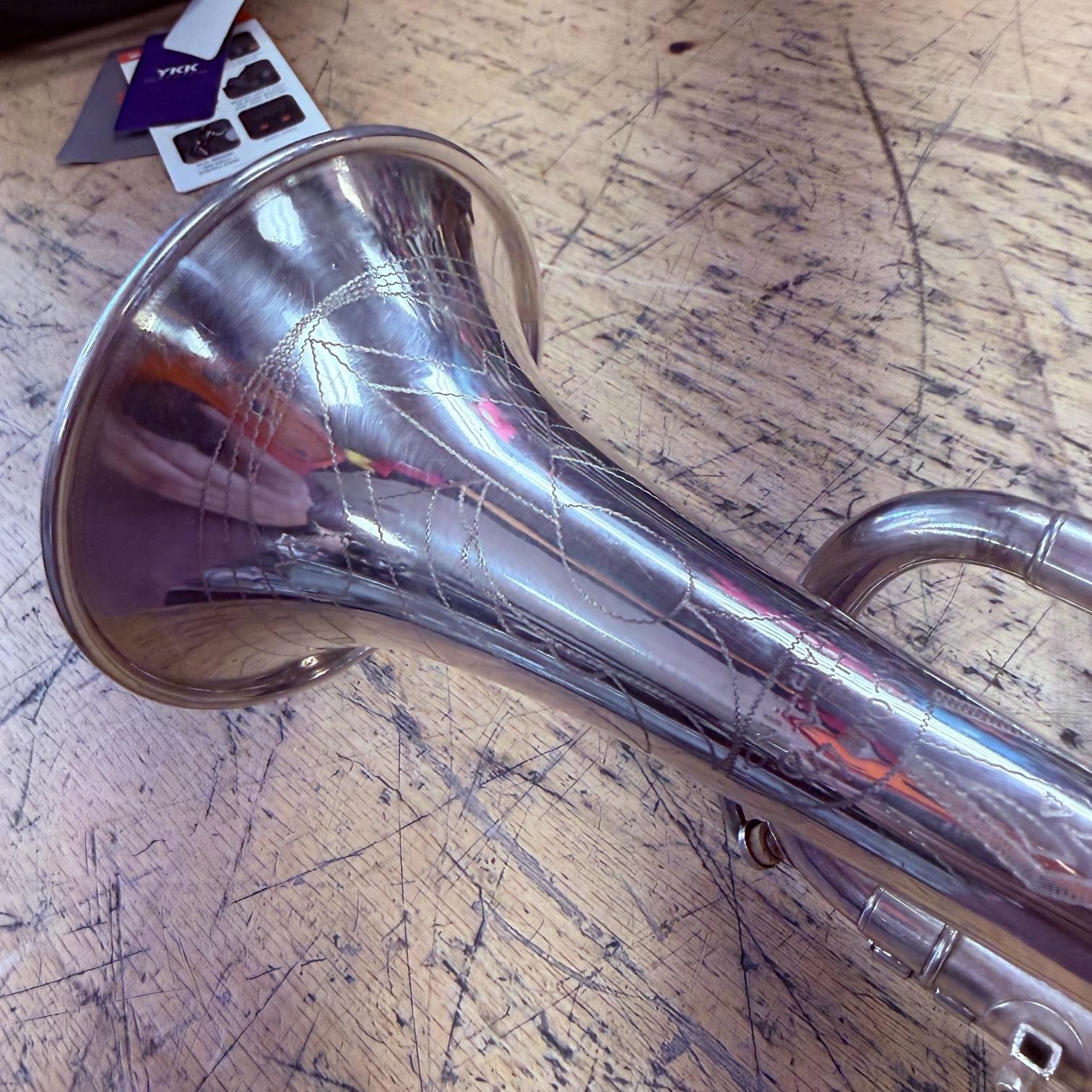 Vintage 1940 Conn Victor 80A Silver Bb Cornet with Case Just Serviced New Pro Tec Case - Image 19