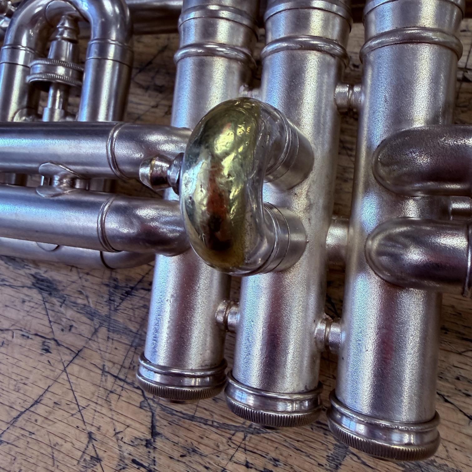 Vintage 1940 Conn Victor 80A Silver Bb Cornet with Case Just Serviced New Pro Tec Case - Image 20