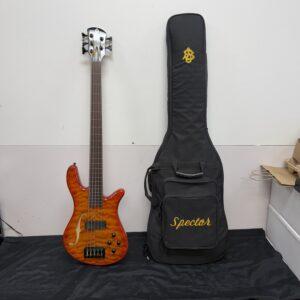 Used Spector Core 5 5-String Lined Fretless Active Electric Bass Guitar with Original Gig Bag