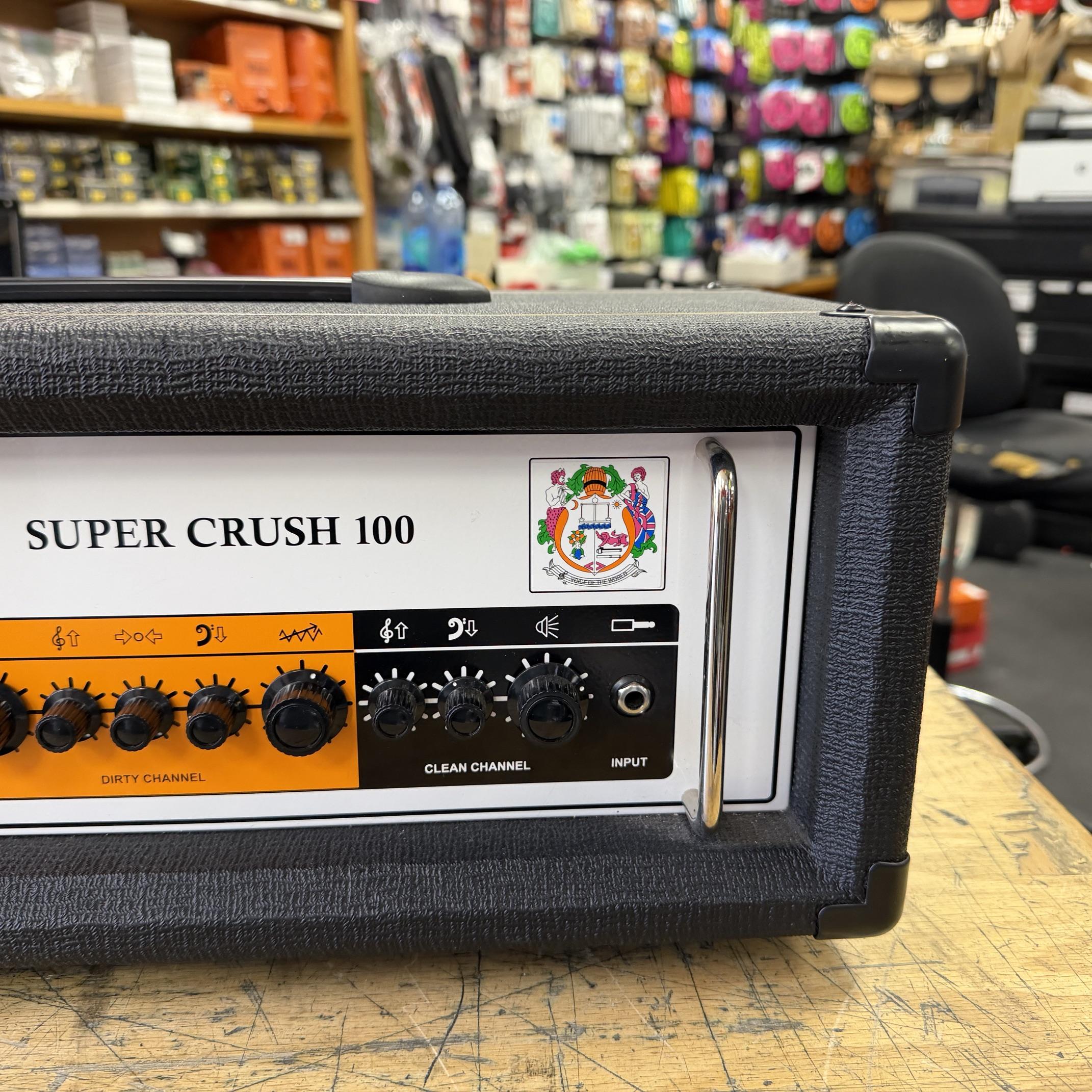 Used Orange Super Crush 100H 100-Watt Guitar Amp Amplifier Head Black - Image 4