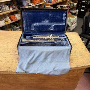 Vintage Bach Stradivarius Model 37 Silver Bb Trumpet with Original Case Just Serviced Late 1970's