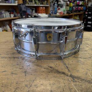 Vintage 1966 Ludwig 14"x5" Ludaloy Aluminum Snare Drum Keystone Badge No. 400? Supraphonic?
