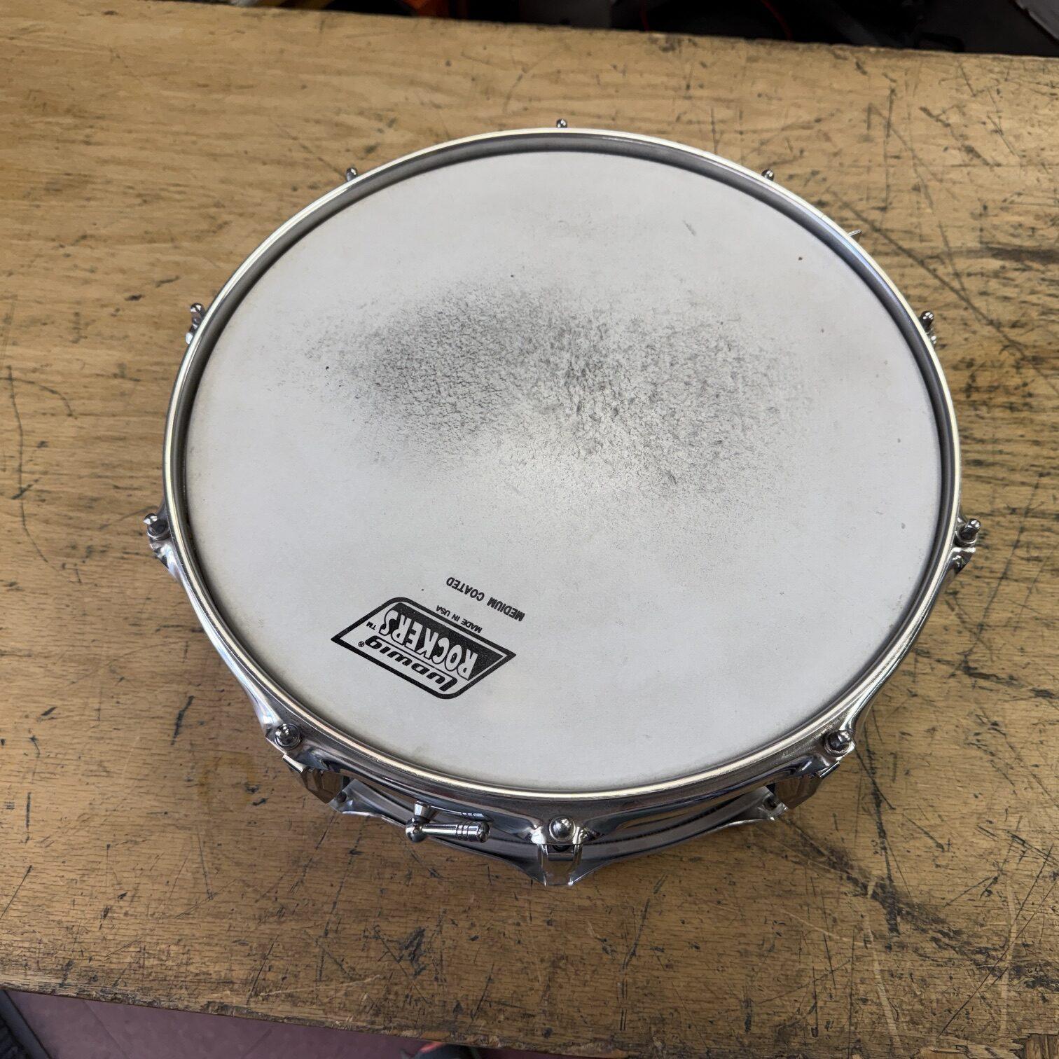Vintage 1966 Ludwig 14"x5" Ludaloy Aluminum Snare Drum Keystone Badge No. 400? Supraphonic? - Image 7
