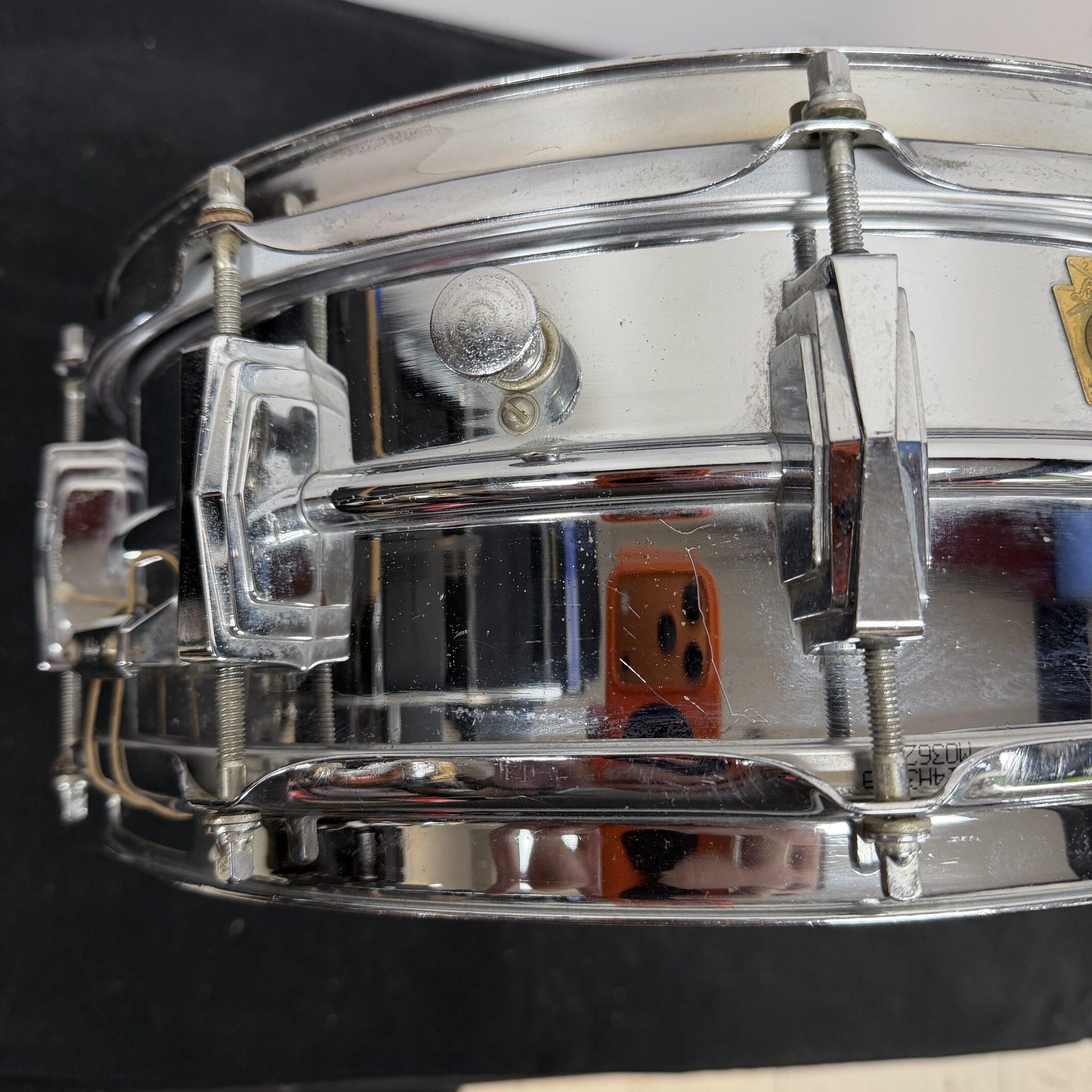 Vintage 1965 Ludwig 14"x5" Ludaloy Aluminum Snare Drum Keystone Badge No. 400? Supraphonic? - Image 3