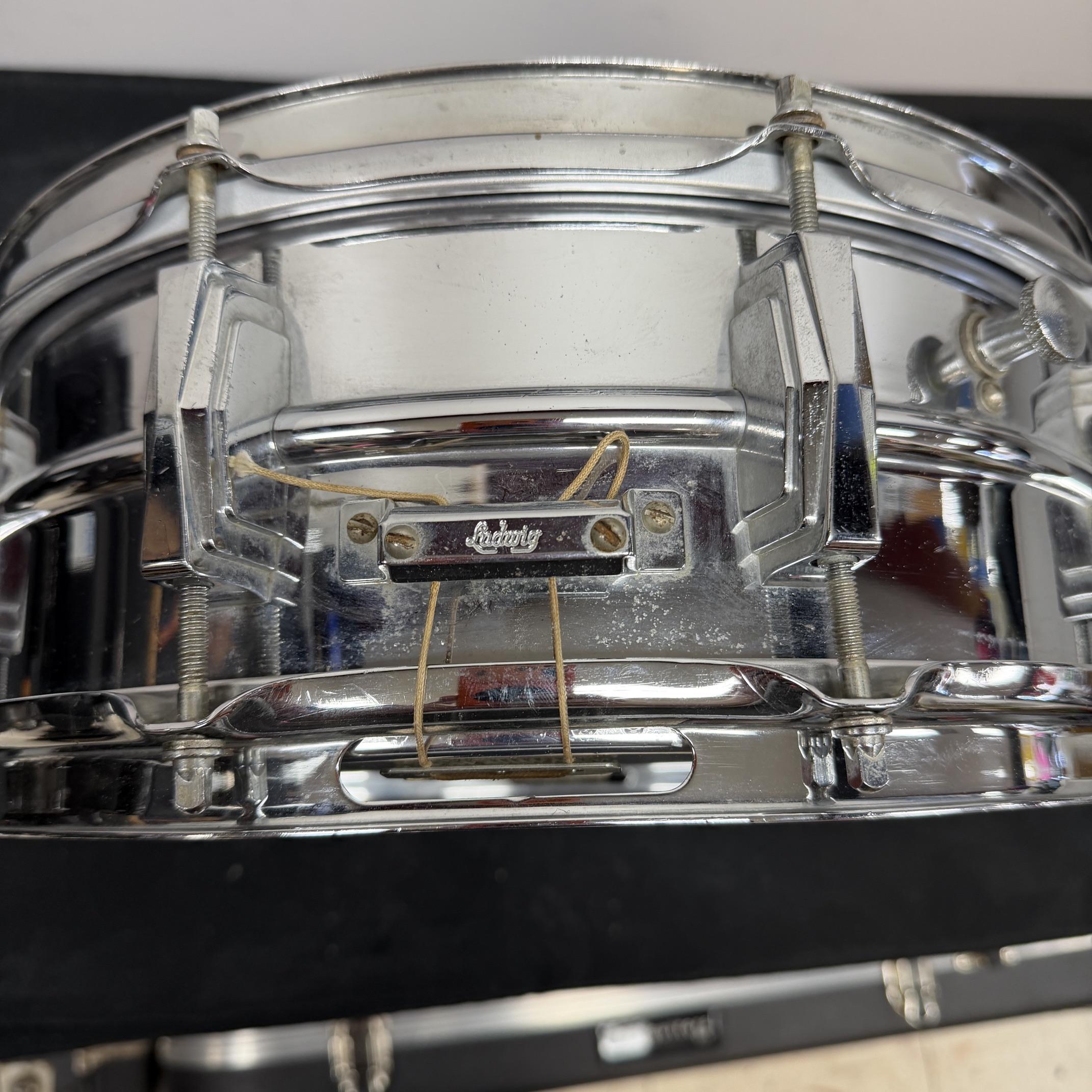 Vintage 1965 Ludwig 14"x5" Ludaloy Aluminum Snare Drum Keystone Badge No. 400? Supraphonic? - Image 5