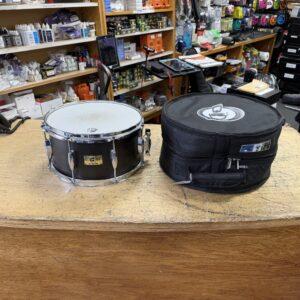 Used Pork Pie The Hip Pig 13"x7" Wood Snare Drum with Protection Racket Gig Bag Case