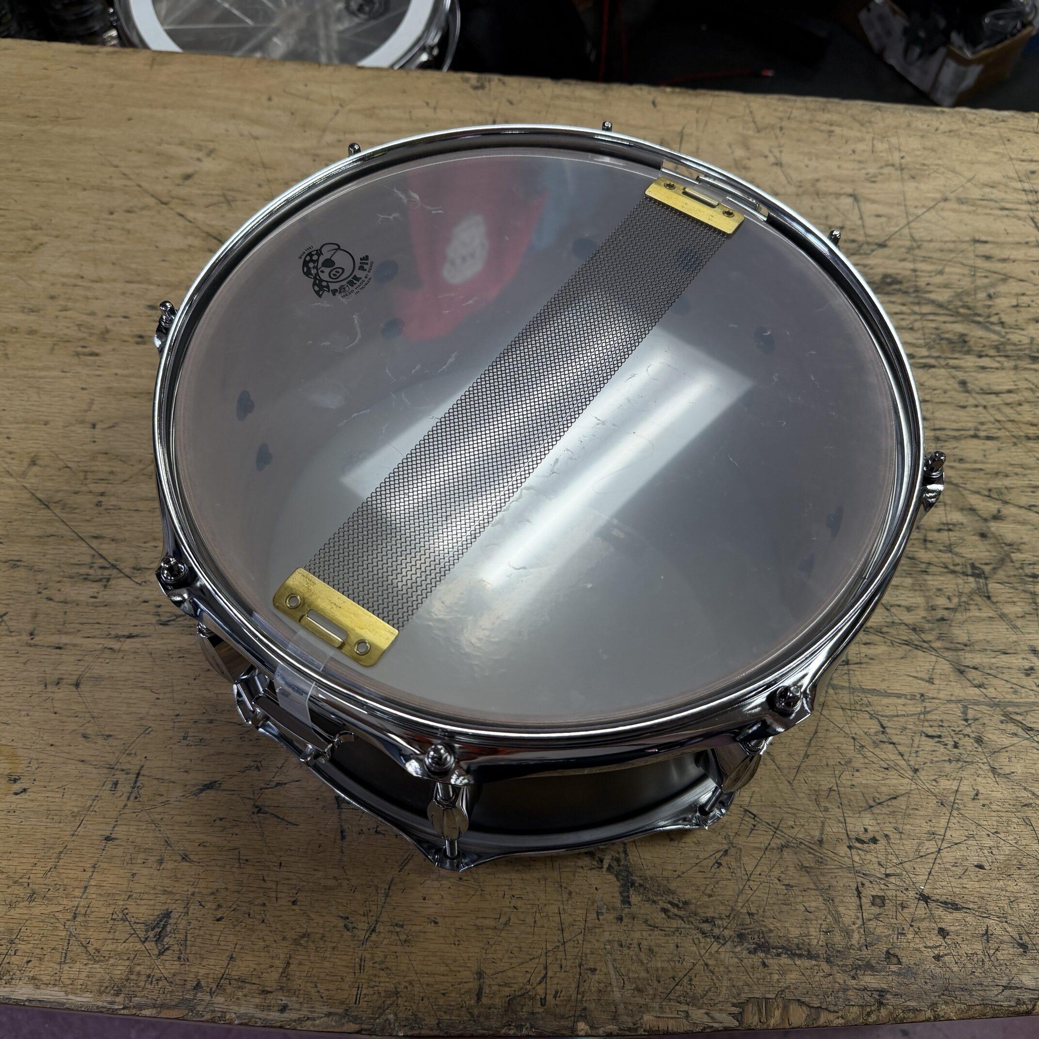 Used Pork Pie The Hip Pig 13"x7" Wood Snare Drum with Protection Racket Gig Bag Case - Image 8