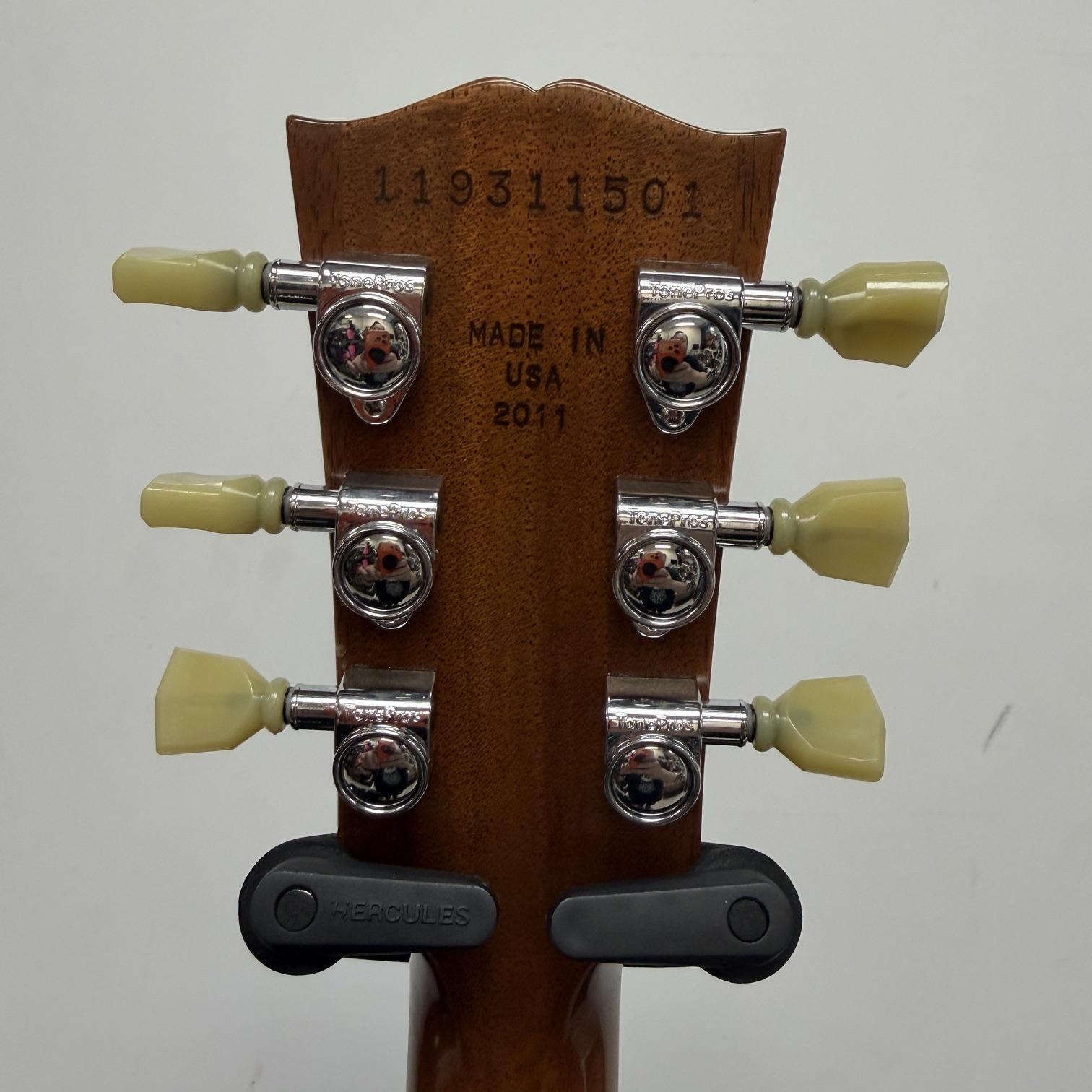 Used Gibson Les Paul Standard Traditional Pro Electric Guitar with Gibson Case Model LPCGVSCH1 Vintage Sunburst 2011 - Image 15