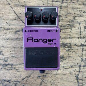 Vintage Boss BF-2 Flanger Guitar Pedal Black Label Made in Japan
