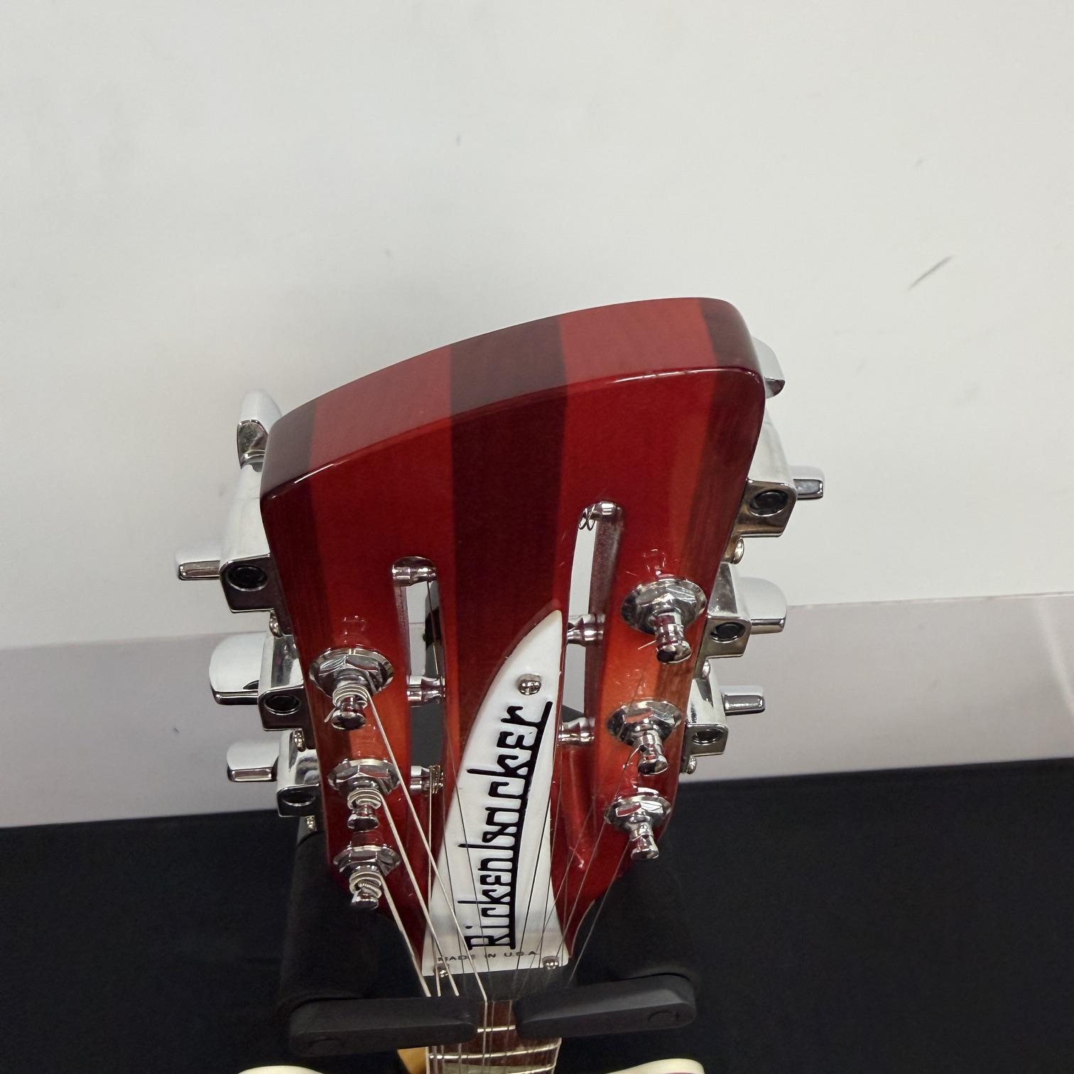 Used Rickenbacker 330/12 12-String Electric Semi-Hollow Body Electric Guitar Fireglo with Original Case 2007 USA - Image 3