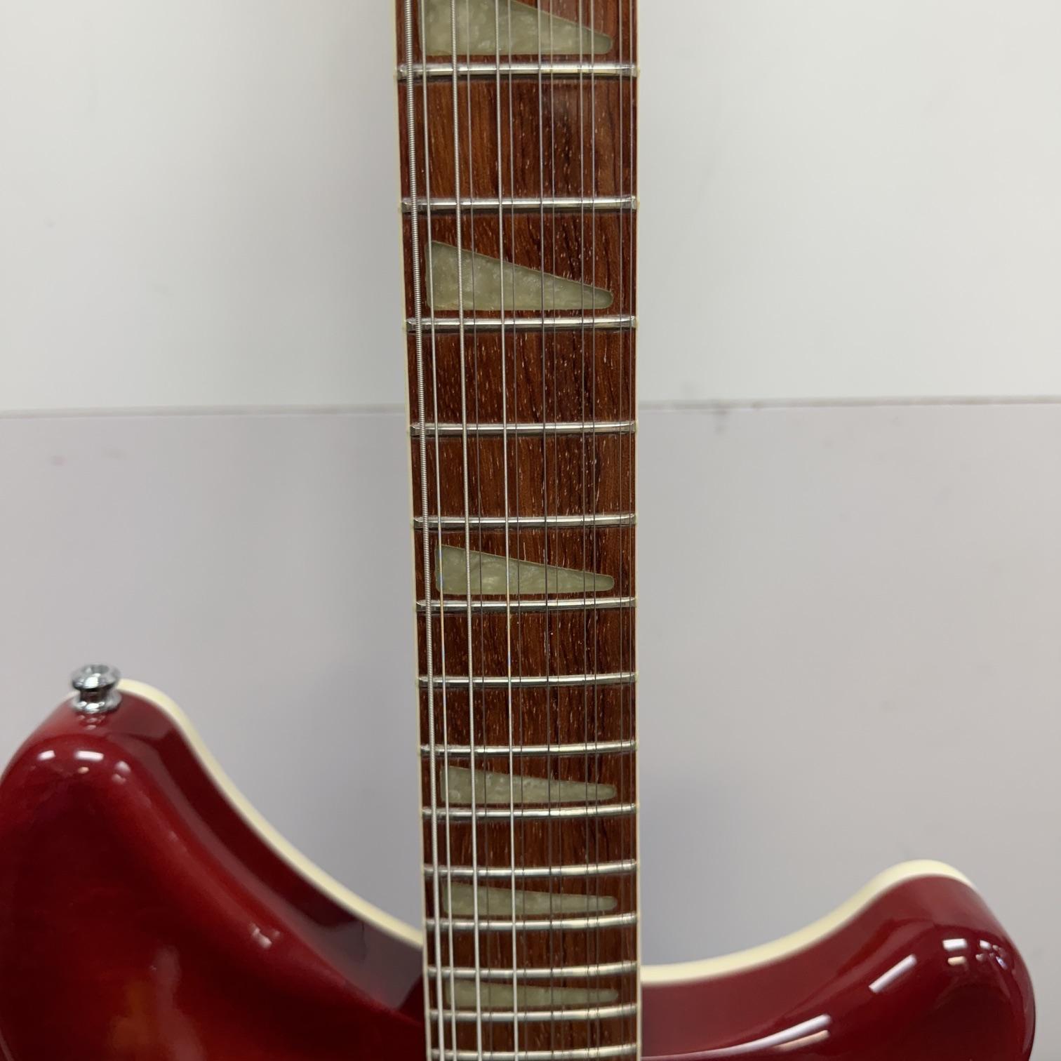 Used Rickenbacker 330/12 12-String Electric Semi-Hollow Body Electric Guitar Fireglo with Original Case 2007 USA - Image 7