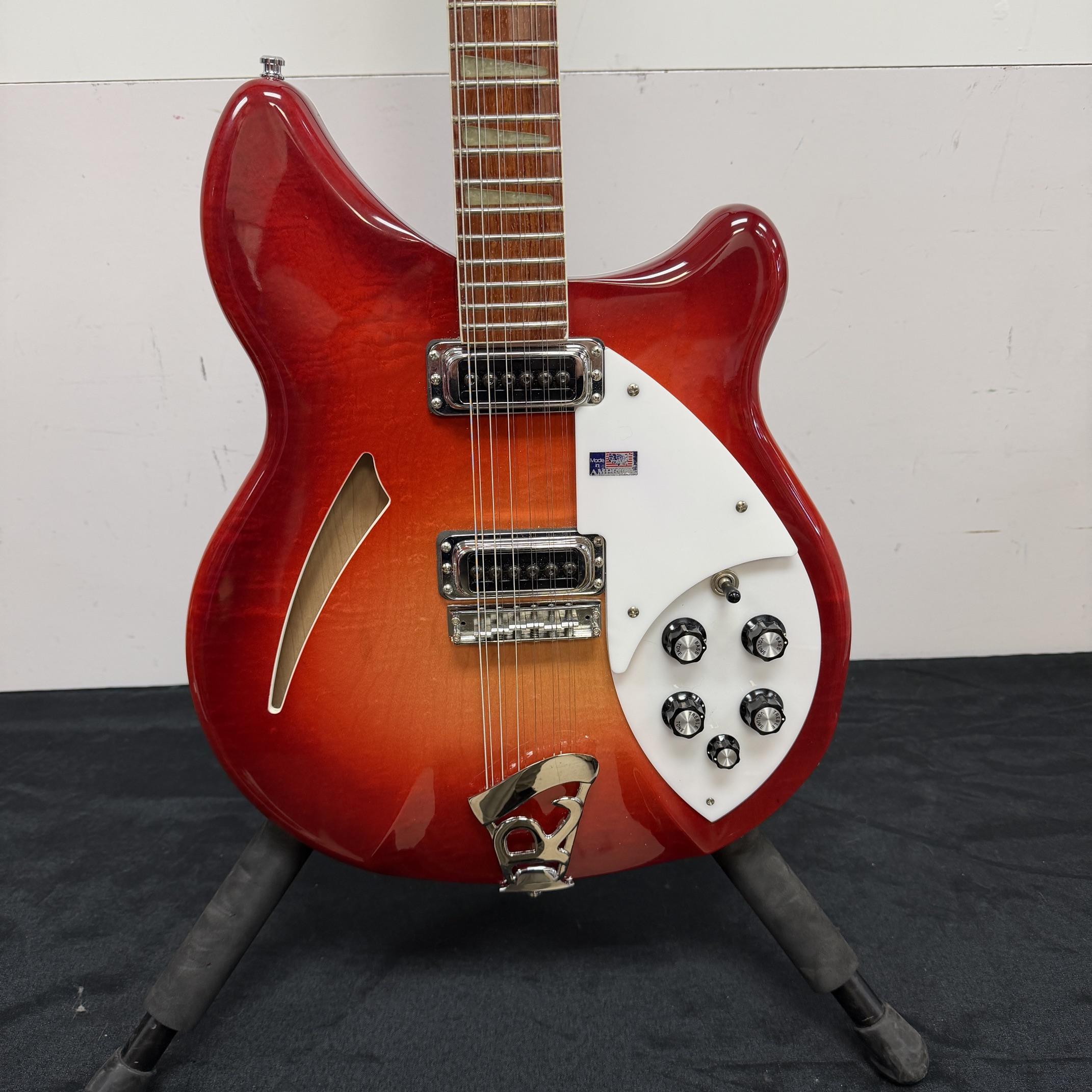 Used Rickenbacker 330/12 12-String Electric Semi-Hollow Body Electric Guitar Fireglo with Original Case 2007 USA - Image 8
