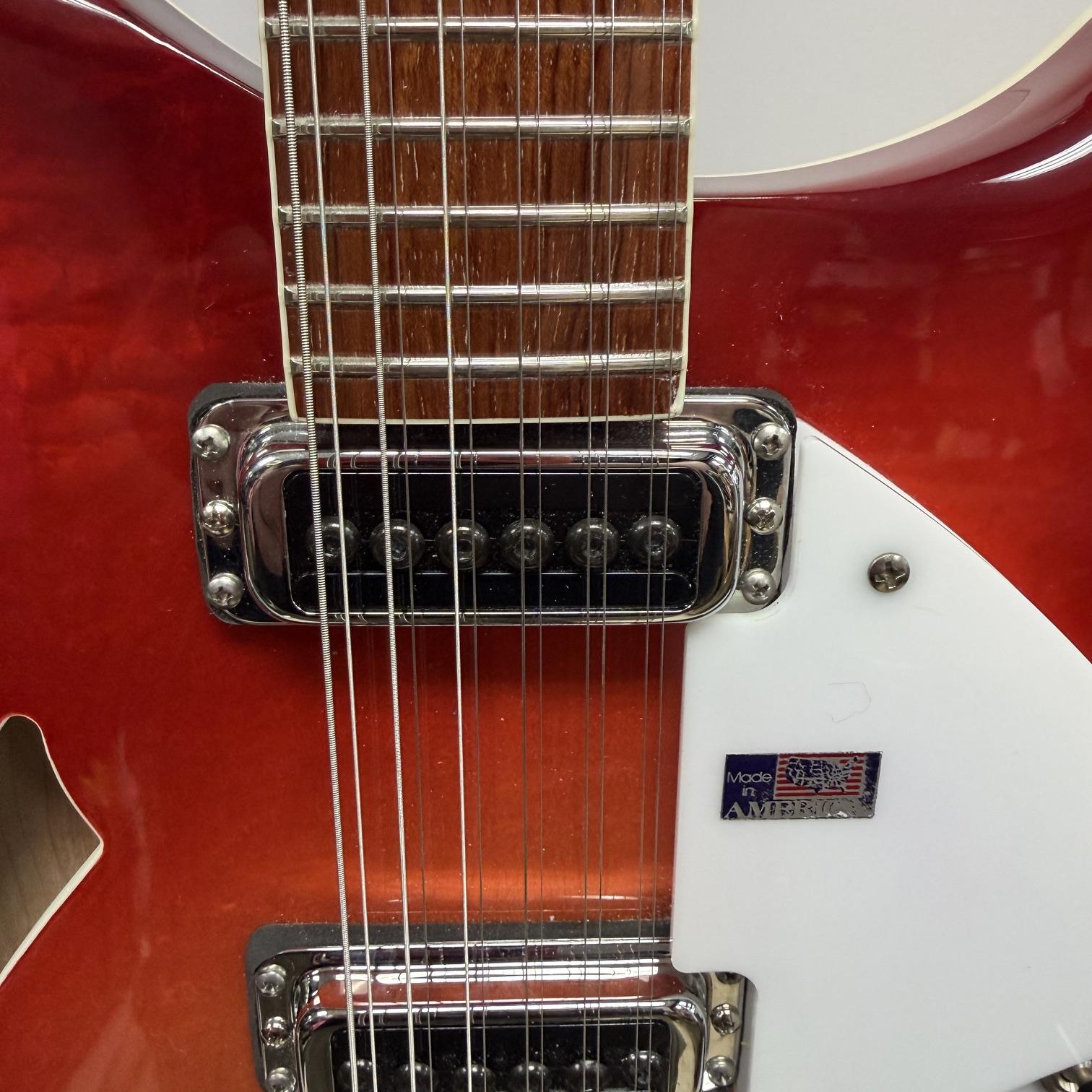Used Rickenbacker 330/12 12-String Electric Semi-Hollow Body Electric Guitar Fireglo with Original Case 2007 USA - Image 9