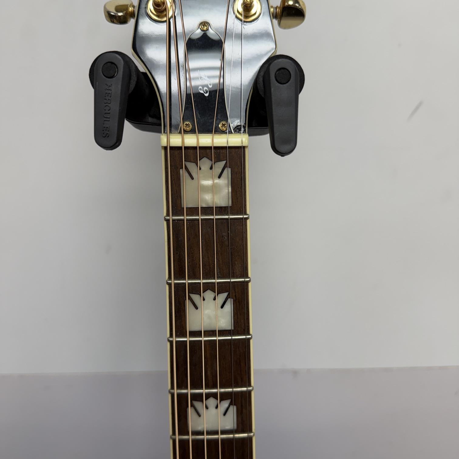 Used Epiphone EJ-200CE VS Super Jumbo Acoustic Electric Guitar Vintage Sunburst with Case 2011 - Image 5