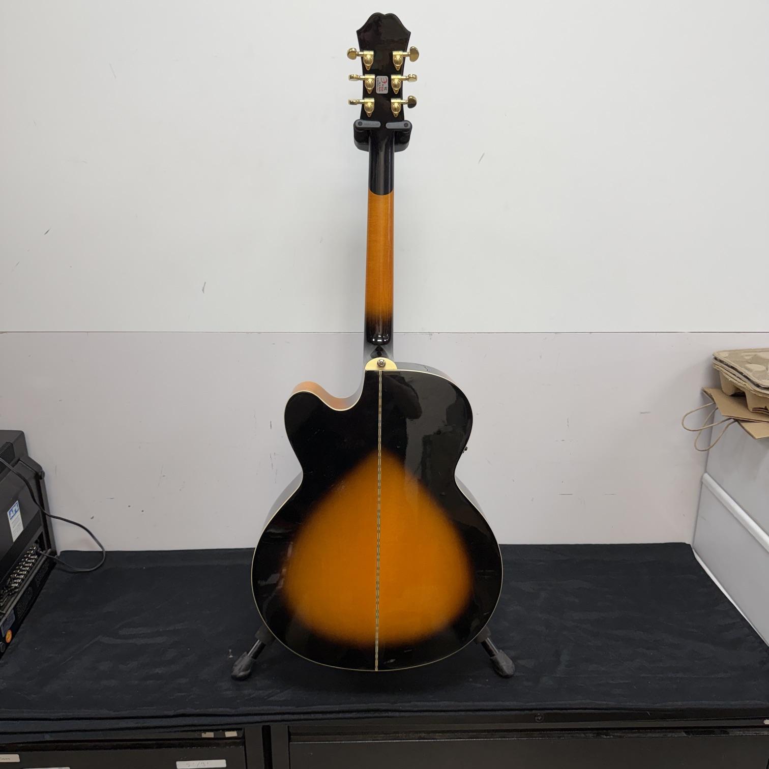 Used Epiphone EJ-200CE VS Super Jumbo Acoustic Electric Guitar Vintage Sunburst with Case 2011 - Image 17