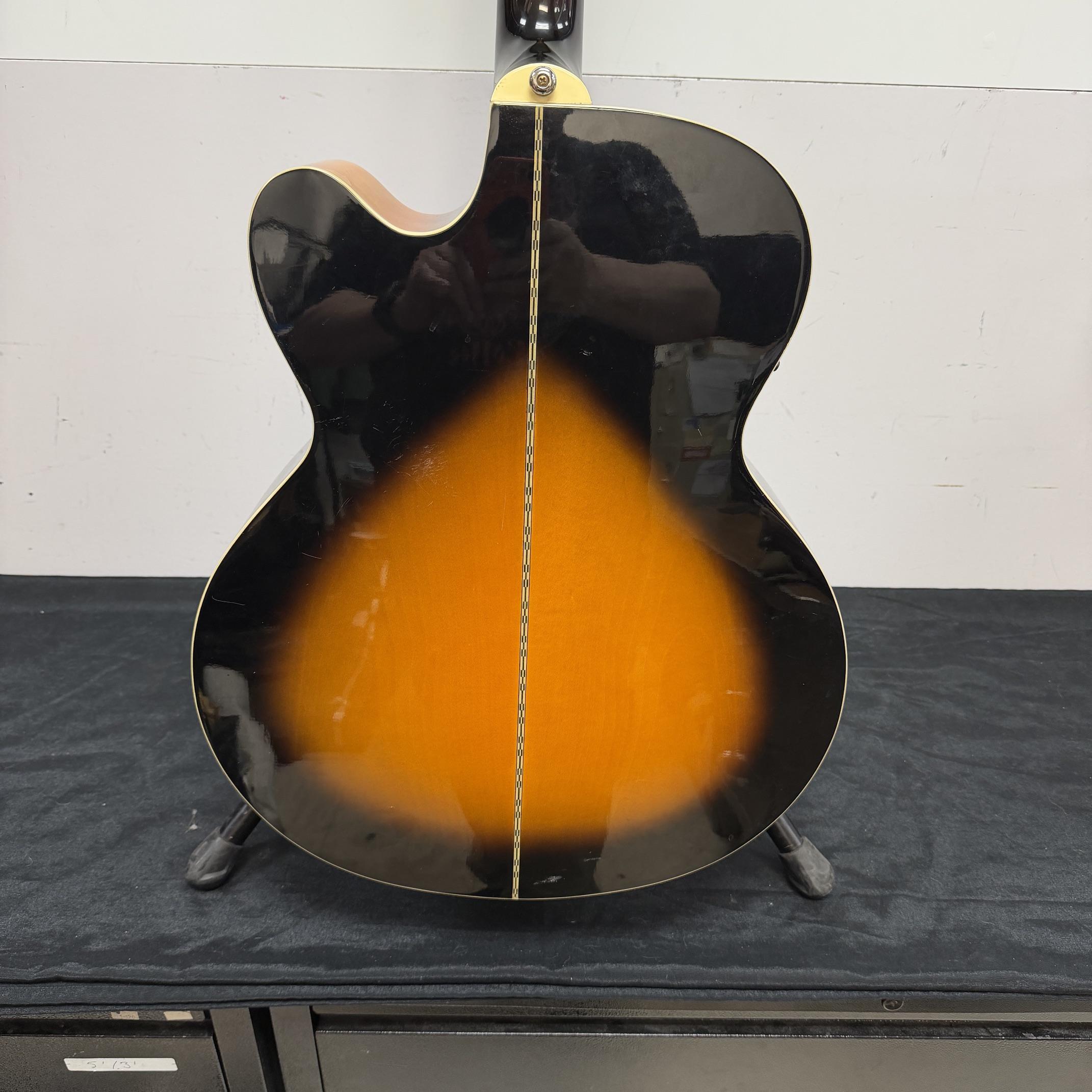 Used Epiphone EJ-200CE VS Super Jumbo Acoustic Electric Guitar Vintage Sunburst with Case 2011 - Image 23